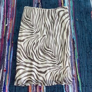 Brown zebra skirt